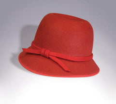 FLAPPER HAT-RED
