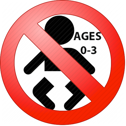 No Infants ages 0-3 icon