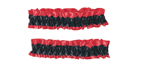 Red and Black Garter Armbands