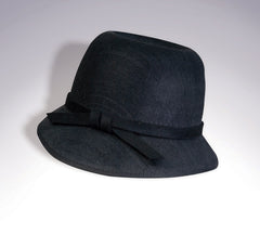 FLAPPER HAT-BLACK